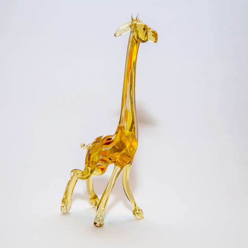 Giraffe #2 Figurine - Glass by Iness - Hand Crafted Glass